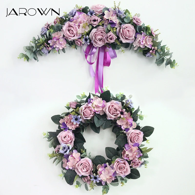 Цветочная гирлянда из искусственных роз JAROWN | Дом и сад