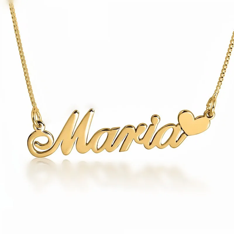 Love Letter Pendant Silver Necklace 
