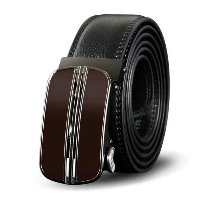 

SOEI Cowskin Leather Automatic Buckle Mens Belt Designer Belts Men High Quality Mens Belts Luxury Mens Brown Brand Leather Belt