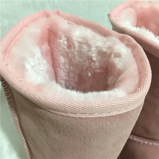 HOT Australian Style Women Unisex Snow Boots Waterproof Winter Leather Boots Brand IVG Outdoor Shoes Size EU35-45 tanie i dobre opinie Adult Slip-On Mid-Calf 0-3cm Flat with Flat (≤1cm) Round Toe Plush Fits true to size take your normal size Solid HOT Australian Style Women Unisex Snow Boots Waterproof Winter Leather Boots Brand IVG Outdoor Shoes Size EU35-45 tanie i dobre opinie Adult Slip-On Mid-Calf 0-3cm Flat with Flat (≤1cm) Round Toe Plush Fits true to size take your normal size Solid