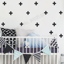 Room Decoration Swiss Cross Removeable Wall Sticker Vinyl Removeable Poster Home Dcor Small Pattern Diy Mural LY528 chic romantic sentence pattern removeable wall sticker