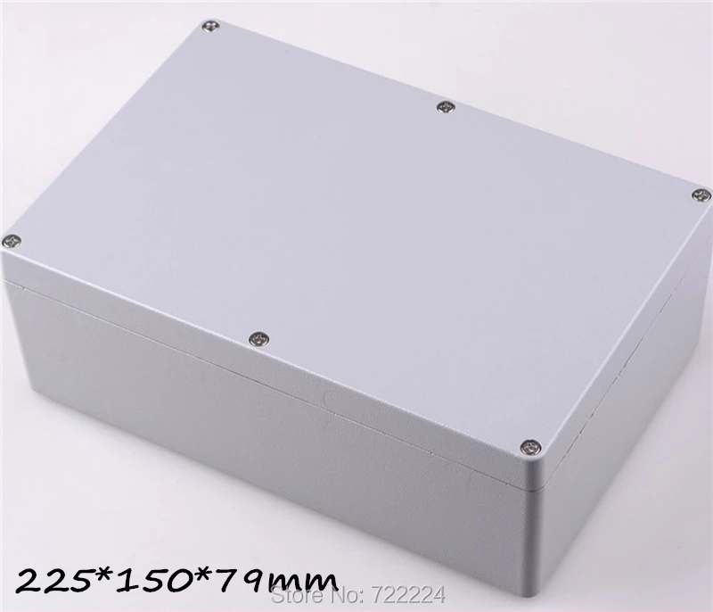 

5 pcs/lot 225*150*79mm IP68 waterproof aluminum project box electronic DIY junction box outdoor metal box housing control box