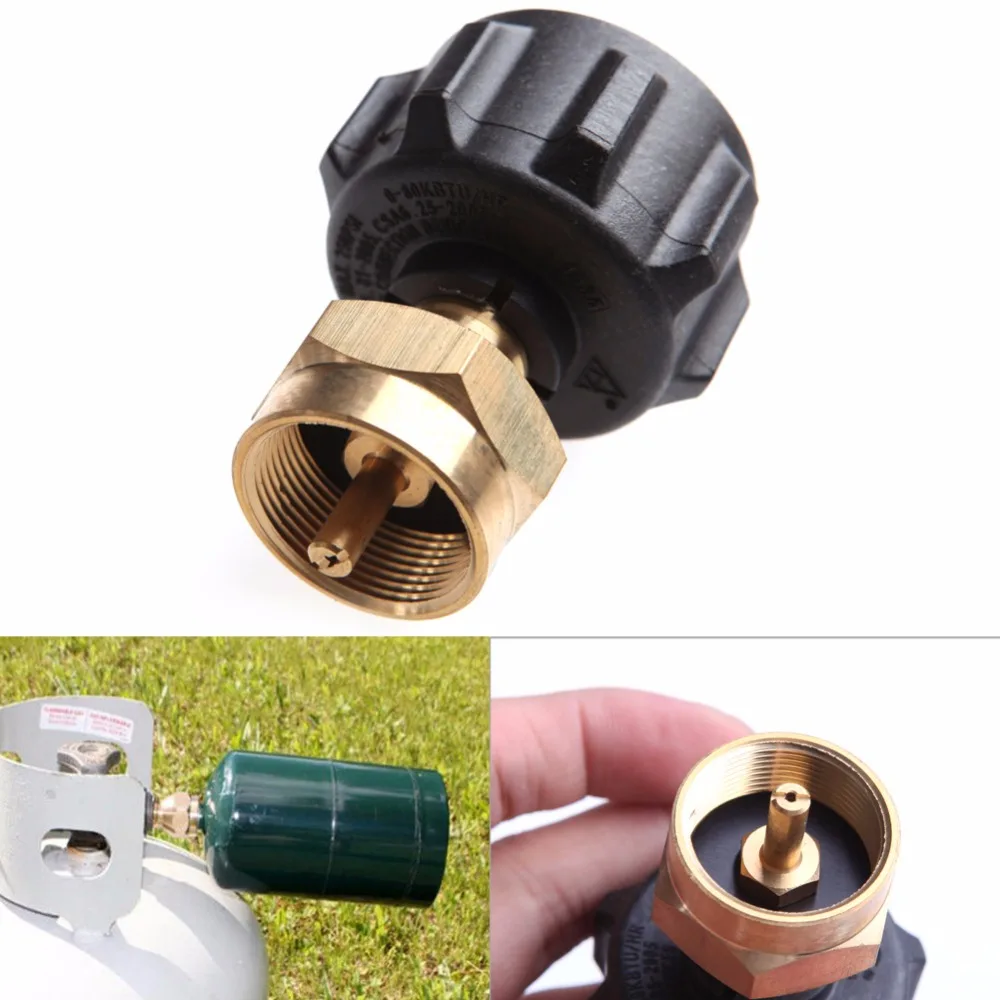 BBQ KIT 1LB Tank Gas Propane QCC1 Regulator Valve Propane Refill Adapter Outdoor