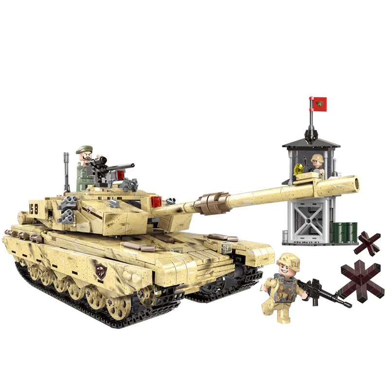 

XINGBAO 06021 1340PCS Military Series The 99 Tank Set Building Blocks Bricks Tank Model Compatible LegoINGlys Military Weapon