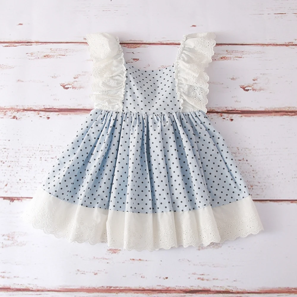 polka dots ,Lace,baby girl clothes ,baby girl dress,baby girl outfit (3)