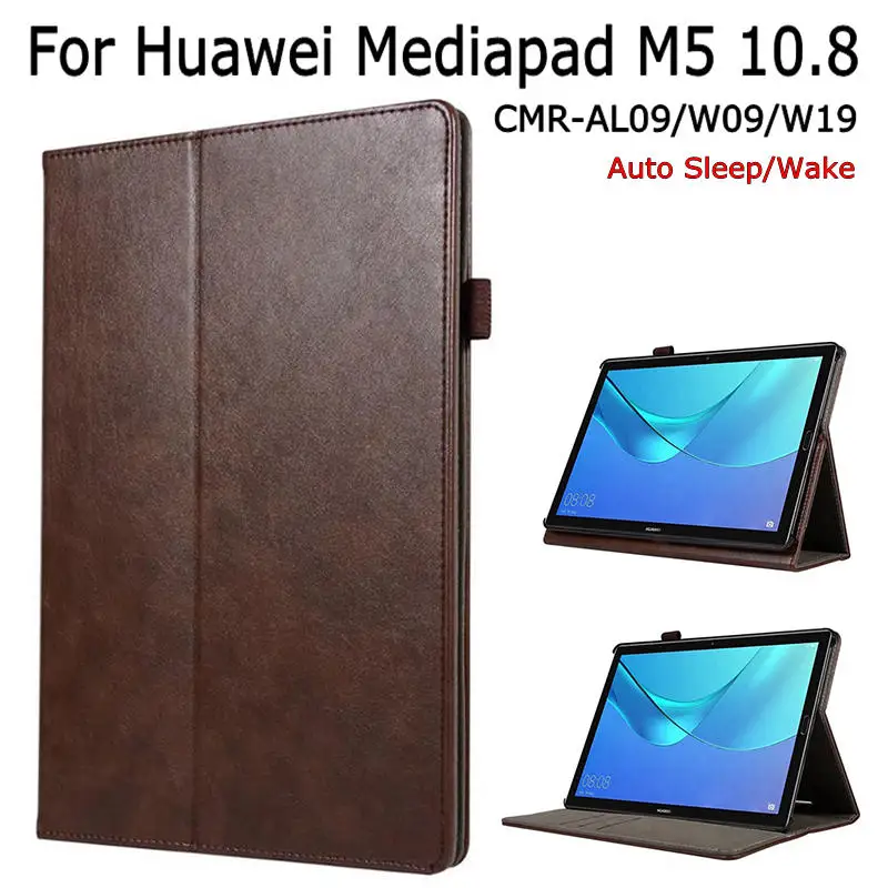 

Luxury Smart PU Leather Case for Huawei MediaPad M5 Pro 10.8 CMR-AL09/W09/W19 Tablet Funda Cover With Auto Sleep/Wake+Film+Pen