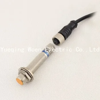 

LJ12A3-2-Z/CY-G M12 three-wire DC PNP normally open + normally closed proximity switch with aviation plug DC6-36V
