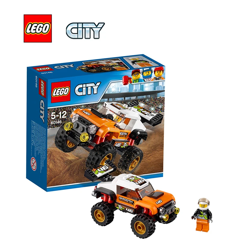 

LEGO City Stunt Truck Architecture Building Blocks Model Kit Plate Educational Toys For Children LEGC60146