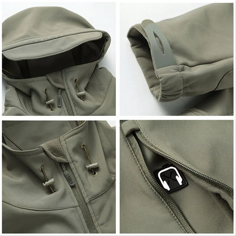 Высокое качество скрытый Акула кожа мягкая оболочка TAD V 5,0 Военная тактическая куртка водонепроницаемая ветрозащитная армейская куртка-бомбер одежда