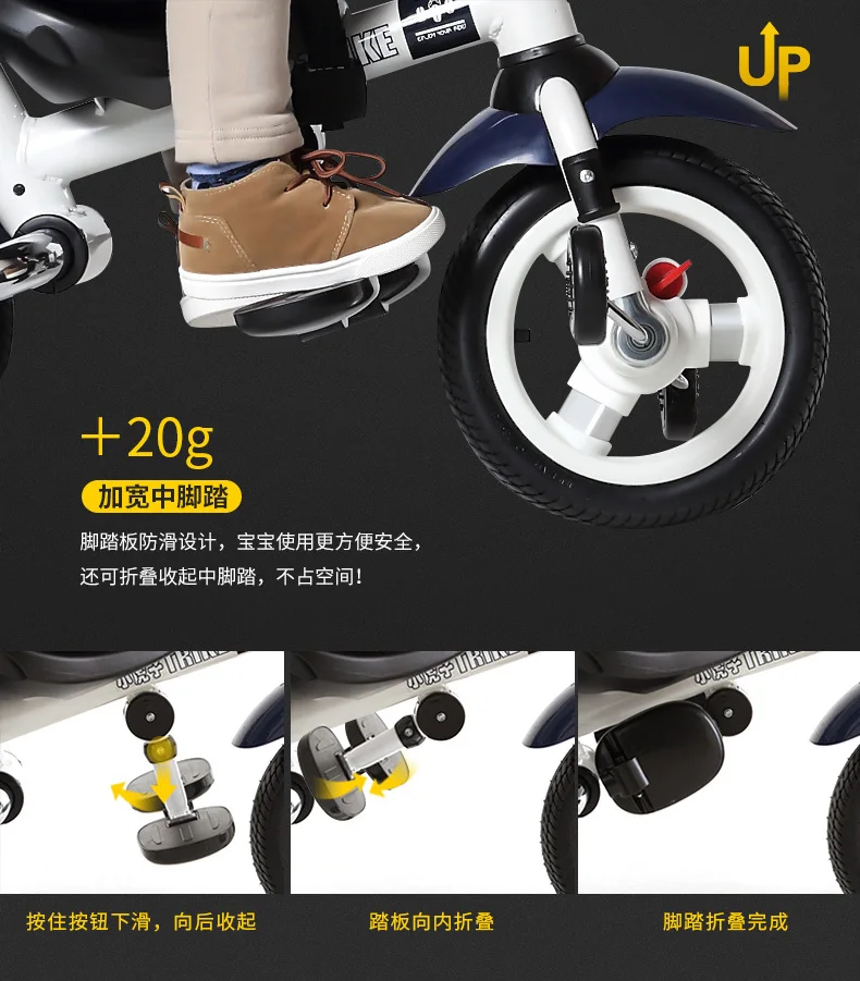 Best New Brand Child Tricycle High Quality Swivel Seat Child Folding Trolley Bicycle Baby Buggy Stroller Bmx Baby Car Bike 18 Best New Brand Child Tricycle High Quality Swivel Seat Child Folding Trolley Bicycle Baby Buggy Stroller Bmx Baby Car Bike 18