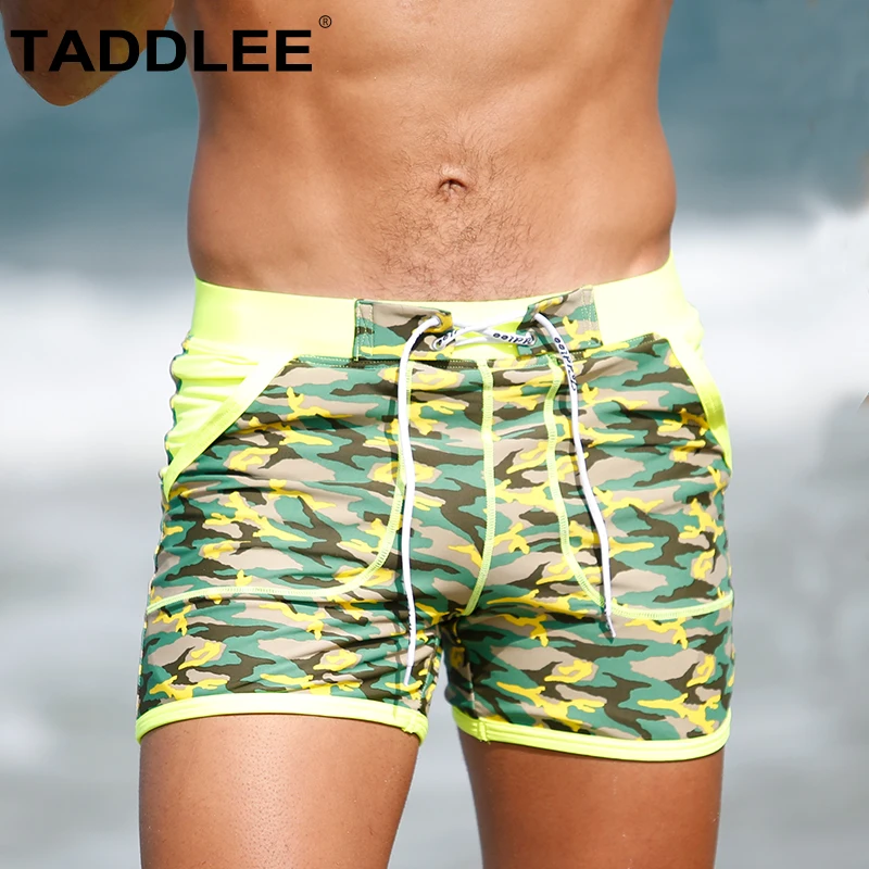 

Taddlee Brand Sexy Men's Swimwear Boxer Cut Swim Briefs Bikini Trunks Board Shorts Swimsuits Surf Short Bathing Suits Square Cut