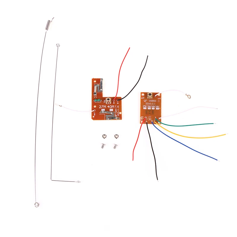 4CH RC пульт дистанционного управления 27 МГц схема PCB передатчик и приемник плата Радио система 4,5 v-6 v для игрушечного автомобиля