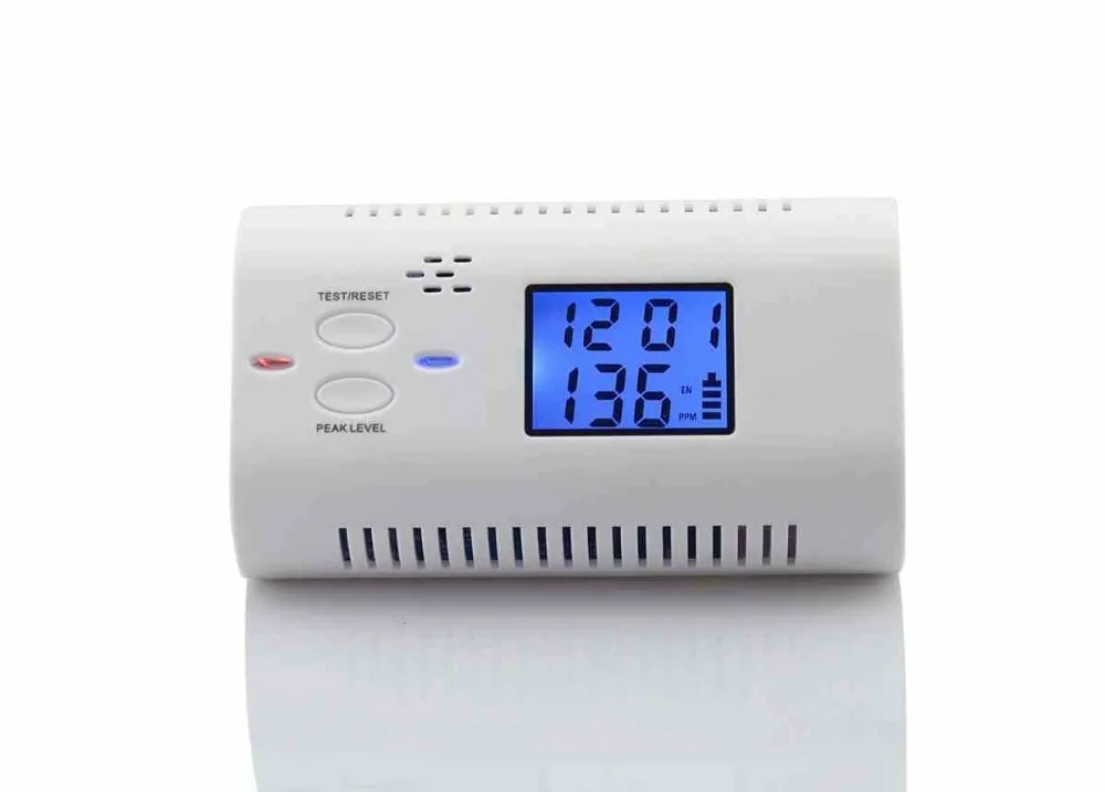 Meilleur Yobang Sécurité Indépendant CO Capteur de Gaz De Monoxyde De Carbone Intoxication Batterie D alerte À Commande LCD Détecteur De Carbone Détecteur D alarme