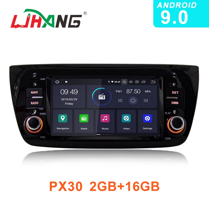 Perfect LJHANG 1 Din Android 9.0 Car Radio Multimedia Player For FIAT DOBLO 2010-2016 GPS WIFI Auto Head Unit Video Audio Stereo USB IPS 0