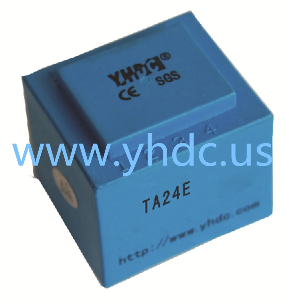 YHDC TA24E-01 Первичная катушка встроенный тип трансформатора тока вход 0-2A выход 0-2mA 5:5000 PCB монтаж