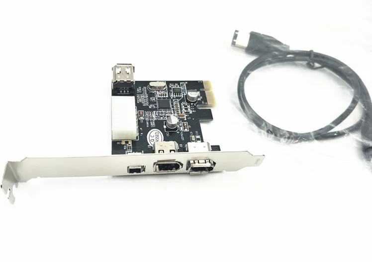 PCI Express x1 PCI E FireWire 1394a IEEE1394 Controller Cardin Add On