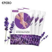 Efero 3 пары маска для ног пилинг носки для педикюра отшелушивающая маска для ног Лаванда отбеливающий увлажняющий уход за ногами удаляет мертвую кожу