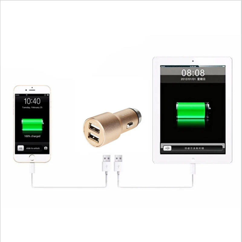 3.1A устройство для автомобиля с двумя портами USB Зажигалка Разъем зарядного