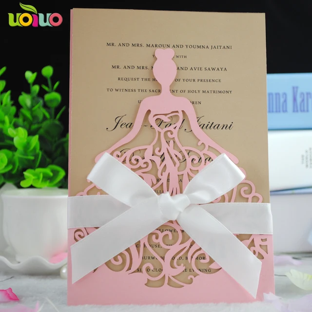 laser cut bride wedding invitation card invitation card blank