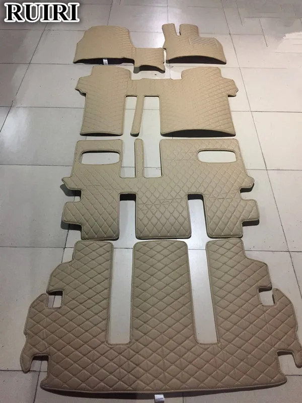 

High quality! Custom special car floor mats for Mitsubishi Delica D5 8 seats 7 seats 2018-2007 waterproof carpets,Free shipping