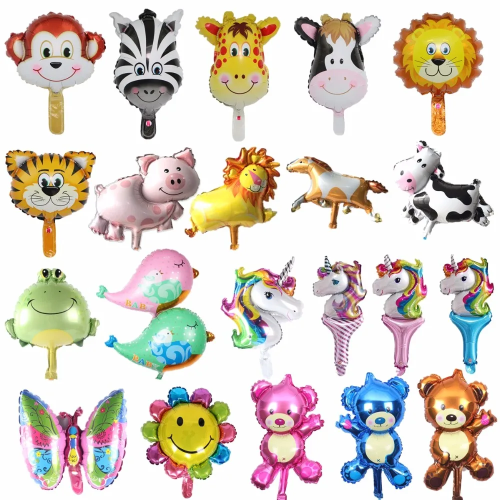 

Hot Mini Animal Foil Balloons Birthday Party Decorations Kids Ocean Fish Balls Inflatable Toys Baby Shower Animal Party balls