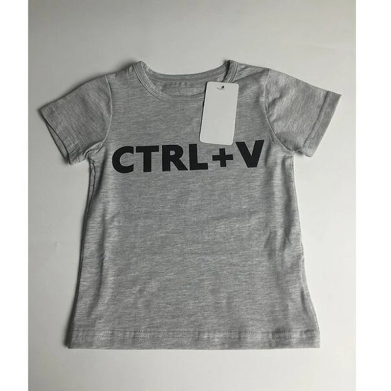 Camiseta Familia Одинаковая одежда для папы и меня Милая футболка с принтом Ctrl C + V всей