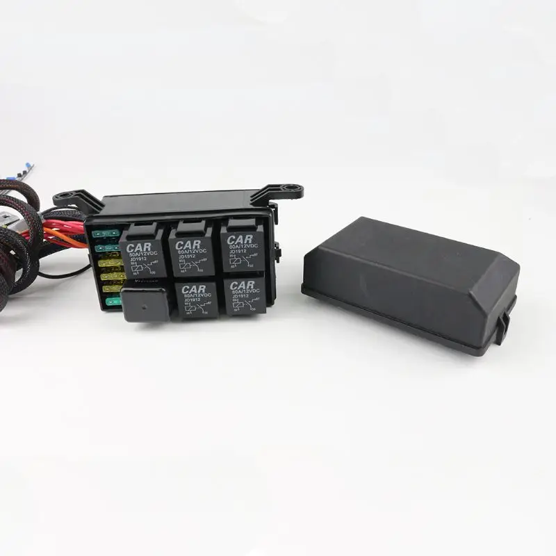 

A Pillar Switch Pod and Fuse Relay Box Source Control System For Jeep Wrangler JK JKU 2007-2018 Waterproof 4 Rocker Switch Wire