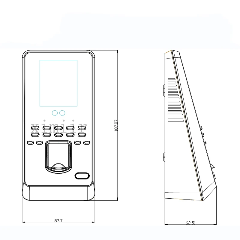 Iface3/Multibio800 система контроля доступа для лица и отпечатков пальцев ZK система контроля доступа для отпечатков пальцев