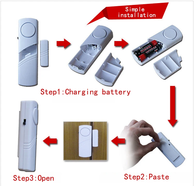1 шт. магнитный датчик беспроводной оконный магнит датчик детектор для дома для окна двери сигнализация вход анти вор безопасности Будильник