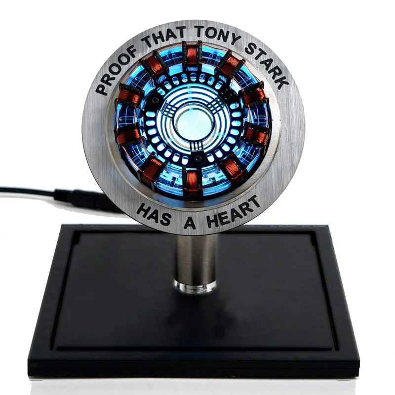 

Avengers Iron Man Telecontrolled Reactor LED Heart Light Table Decoration Cosplay Collection Armor