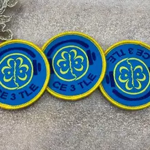 Индивидуальная нашивка на одежду тканые термонаклейки значки на заказ логотип/Пользовательский Дизайн переплетающиеся патчи для пальто Джинсовый Рюкзак