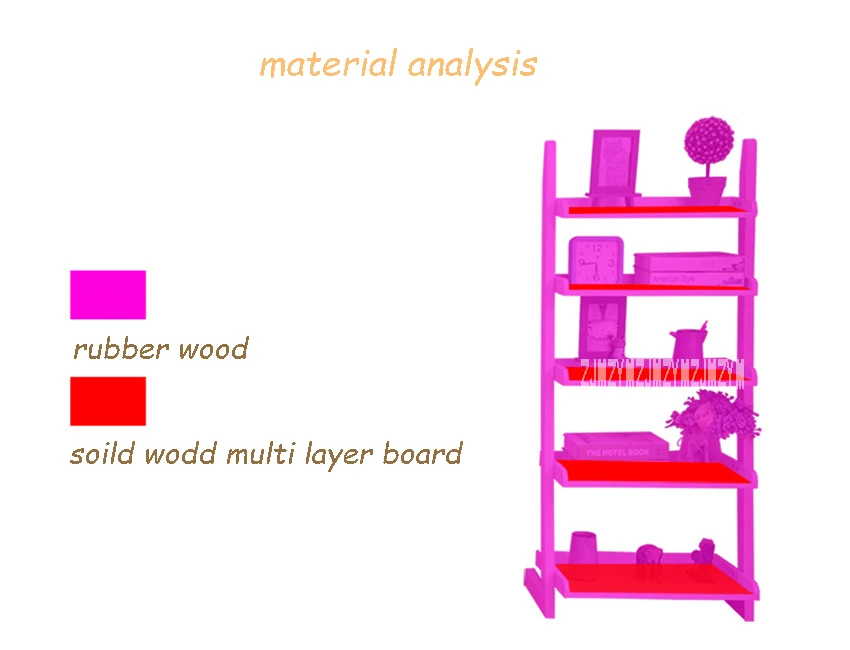 XM004 5-Слои деревянная книжная полка посадка Простой настенный светильник в виде книжной обложки Гостиная Необычные носки для малышей; деревянный Bookrack в форме трапеции, книжный шкаф