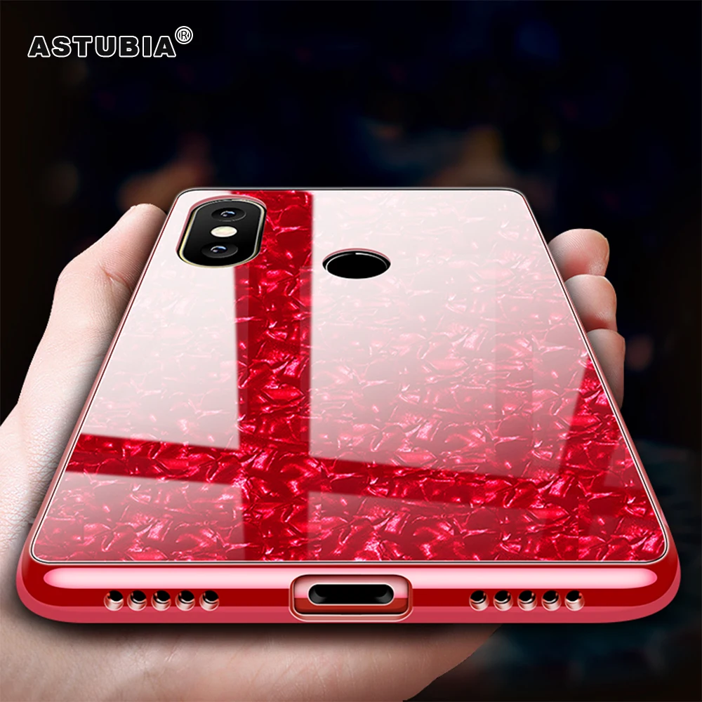 

Hard Shell Pattern Case For Xiaomi MI 8 Case Luxury Tempered Glass Case Cover For Xiomi Xiaomi Mi 8 Explorer SE Cover For MI8 SE