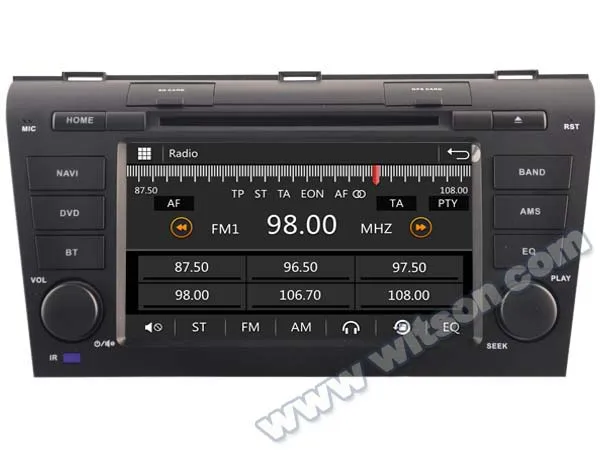 Автомобильный DVD-плеер с 7 &quotемкостным сенсорным экраном для Mazda 3 2004-2009 и Axela
