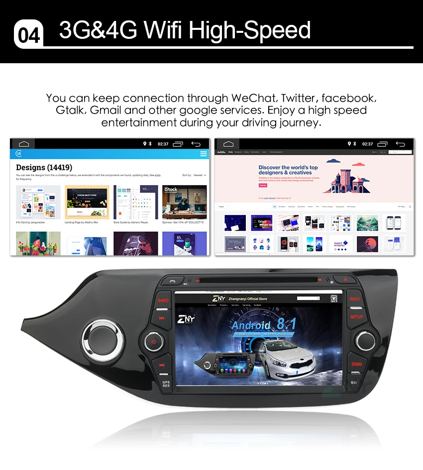 Cheap 8" HD Android 8.1 Car DVD Stereo For Kia Ceed 2012 2013 2014 2015 2016 2017 Auto Radio FM RDS WiFi GPS Navigation Reverse Camera 5