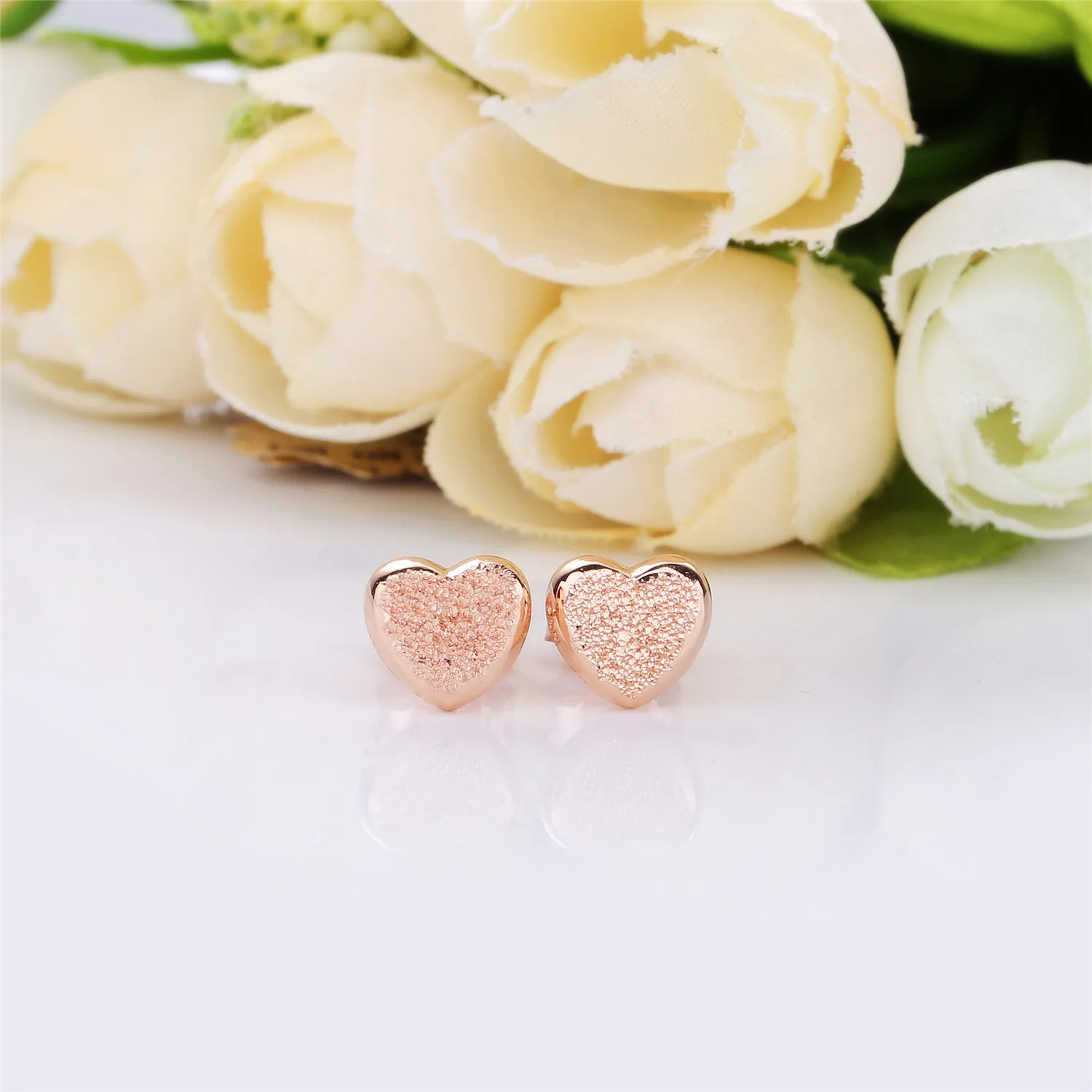 Ajax 925 Sterling Silver Heart-shape European Women Simple Earring Wholesale Price Jewelry