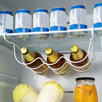 

Practical Storage Rack with Hooks Organizer Holder Display Drawer for Beer Icebox Wardrobe HFing