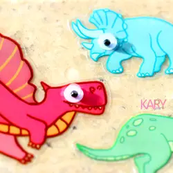 Милый оригинальный динозавр мультфильм Животные гугли глаза Скрапбукинг наклейки Высокое качество специальные Emoji награда Kid игрушки для