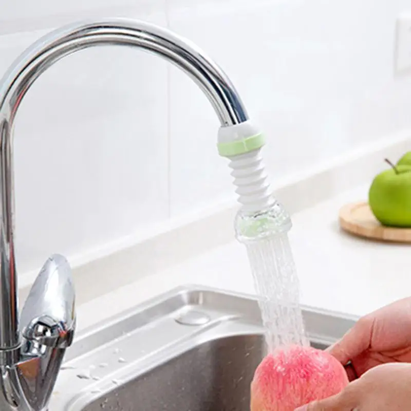 360 Degree Home Rotatable Water Bubbler Swivel Head Water Saving Faucet Aerator Nozzle Tap Adapter Device With Activated Carbon