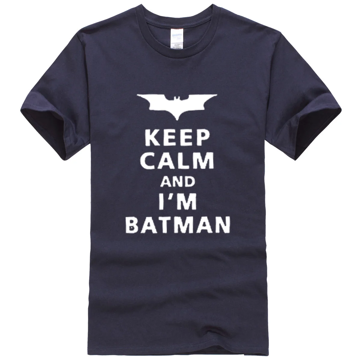 Keep Calm And I'm Batman 2019 summer T-shirt printed letter casual men's T-shirts kpop brand clothing top tees hip hop tshirt