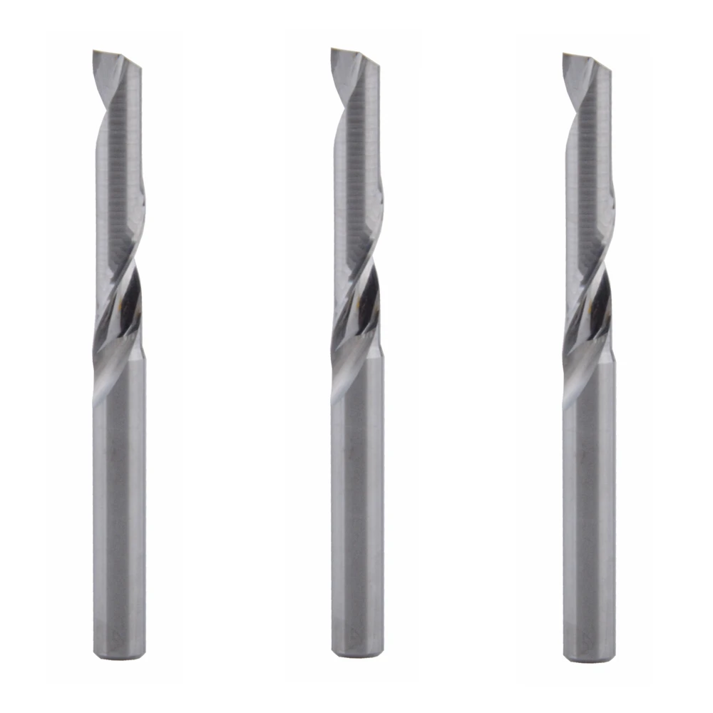 

3Pcs 4x22mm Single Flute Milling cutters for Aluminum CNC Tools Solid Carbide,aluminum composite panels