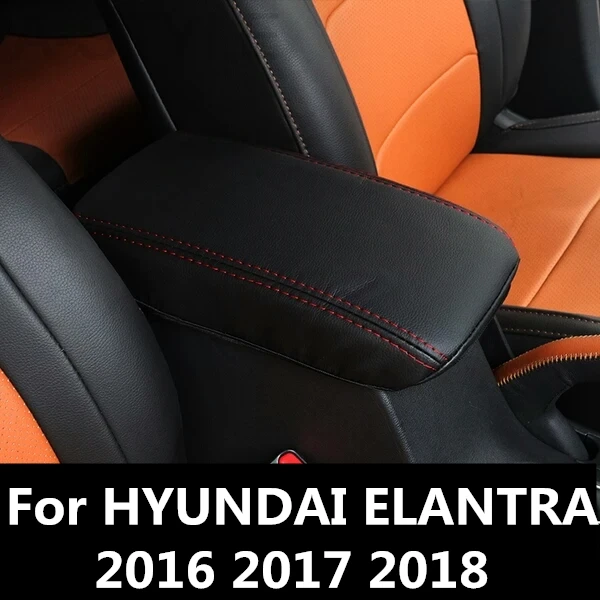 Для hyundai Elantra Автомобильный Центральный контейнер подлокотник коробка из искусственной кожи авто-Стайлинг содержимое коробка держатель аксессуары