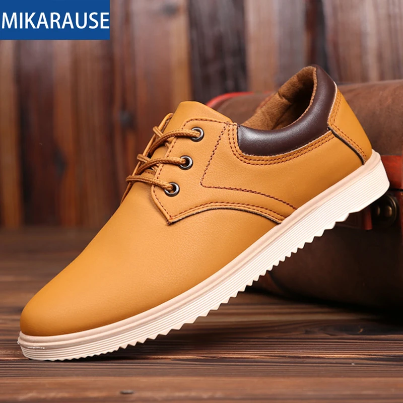 Mikarause/мужские кроссовки; повседневная кожаная обувь; Мужская офисная обувь для отдыха; Легкие мужские туфли-лодочки; Tenis chaussure homme