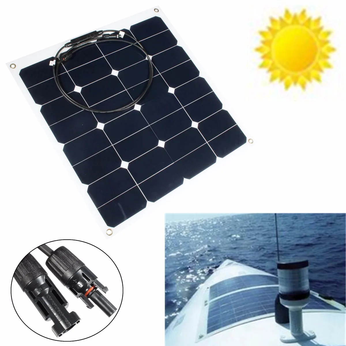 Znalezione obrazy dla zapytania 50W FLEX SOLAR