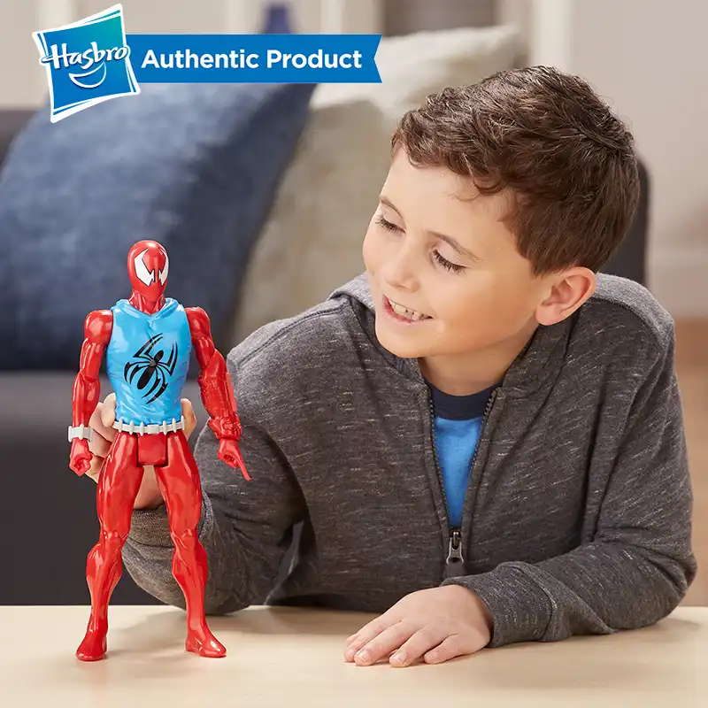 Hasbro Spider Mann Serie Von Gwen Miles Morales Wunderwerke Scarlet Spider Gepanzerte Schwarz Anzug Fur Madchen Und Jungen Aliexpress