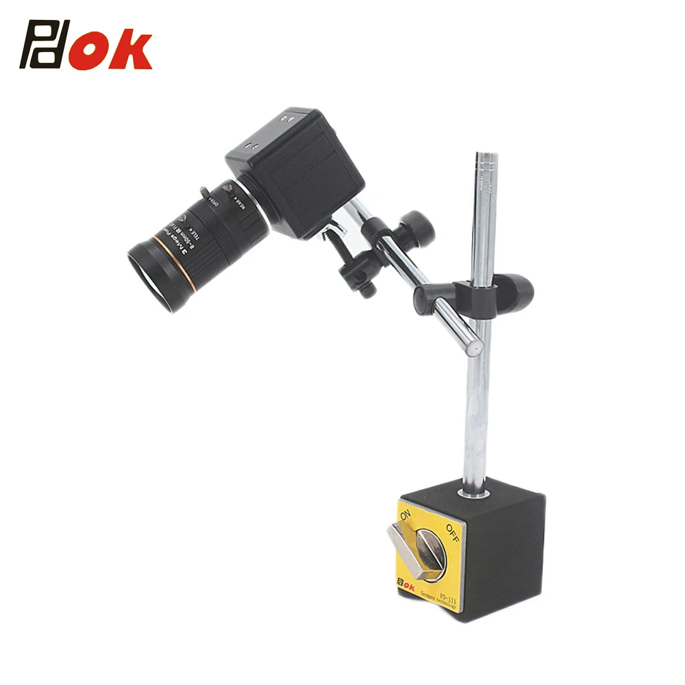 

2.0MP VGA industrial Camera +8-50mm C-mount Lens+adjustable mechanical arm with magnetic base