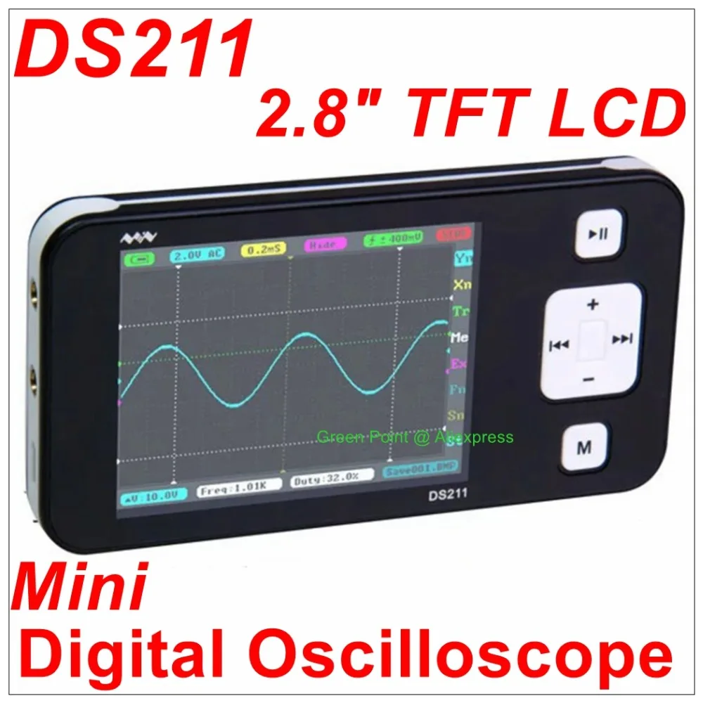 Мини осциллограф DSO DS211 карманный цифровой DSO201 обновленная версия|version