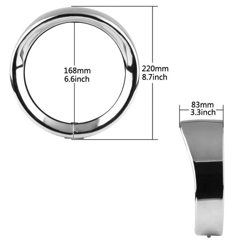FADUIES 1psc 7 дюймов черный/хром светодиодный налобный фонарь накладка кольцо для Harley Touring Road King Electra скользящая фара отделка кольцо