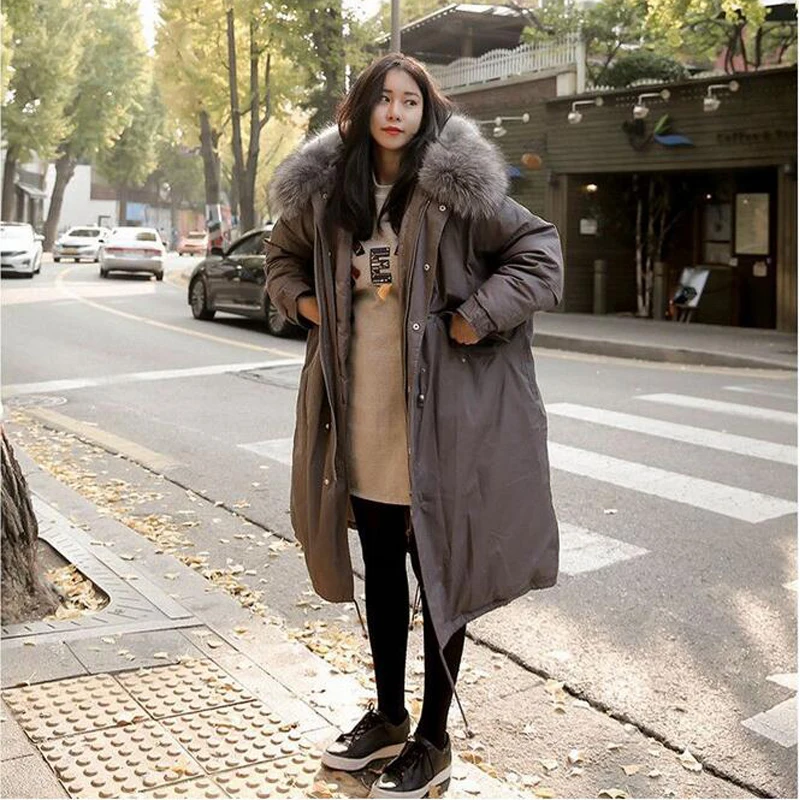 

Winter Coat Women Warm Woman Parkas Female Overcoat High Quality Thicken Jacket Warm Coat 2018 Winter Female Parka Army Green