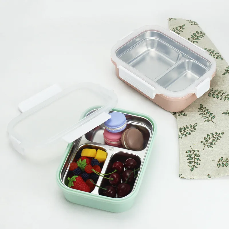 

Stainless Steel Bento Box Large-capacity Lunch Box Portable Dinner Food Containers For Kid Picnic Camp Office School Lunchbox
